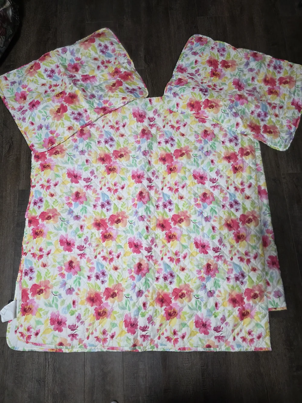 Kingston Floral Bedding Full Size in Pink, Yellow and White
